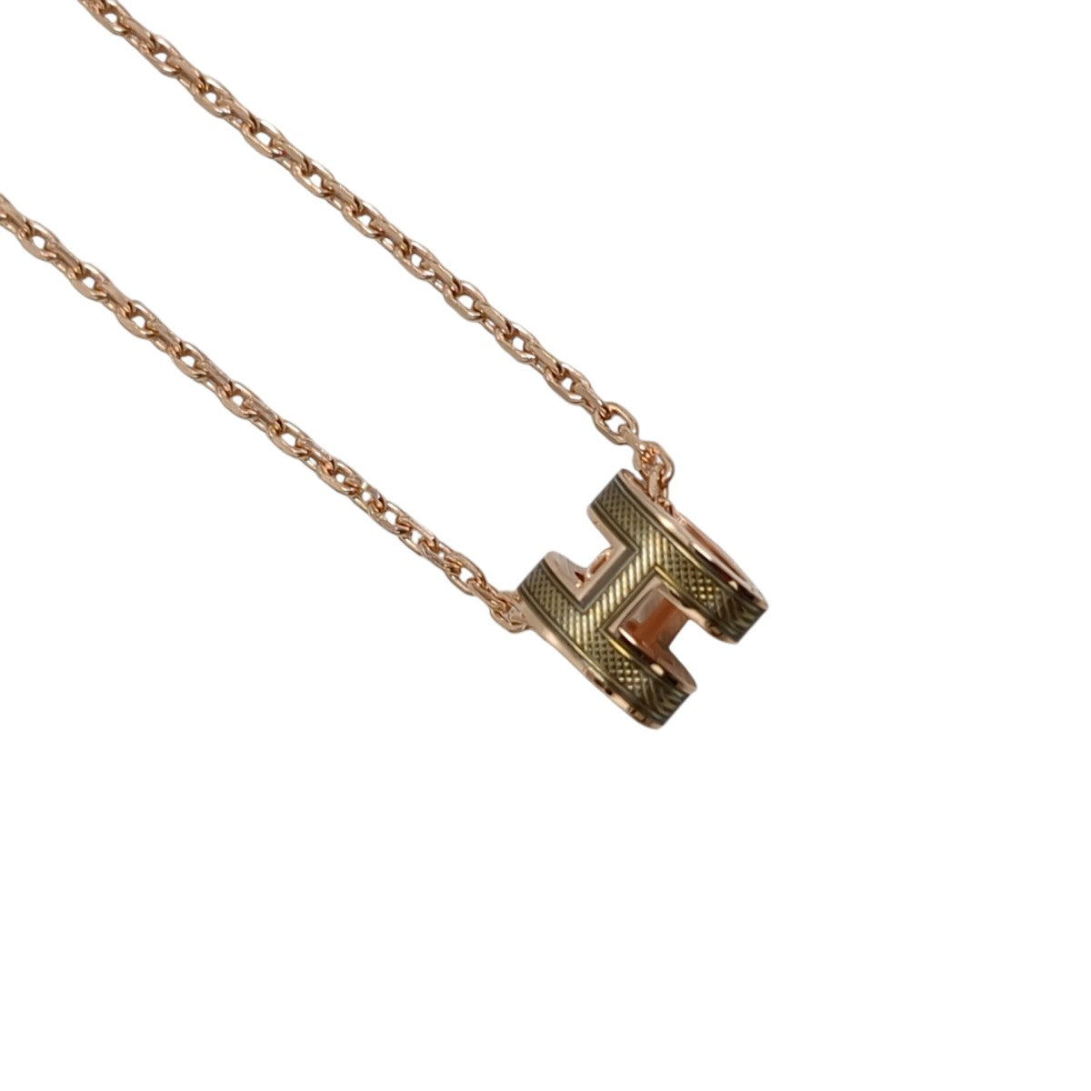 HERMES POP H Mini Splas’H Pendant Bronze DorネックレスH100073F0F5 古着・中古-3枚目のアイテム画像