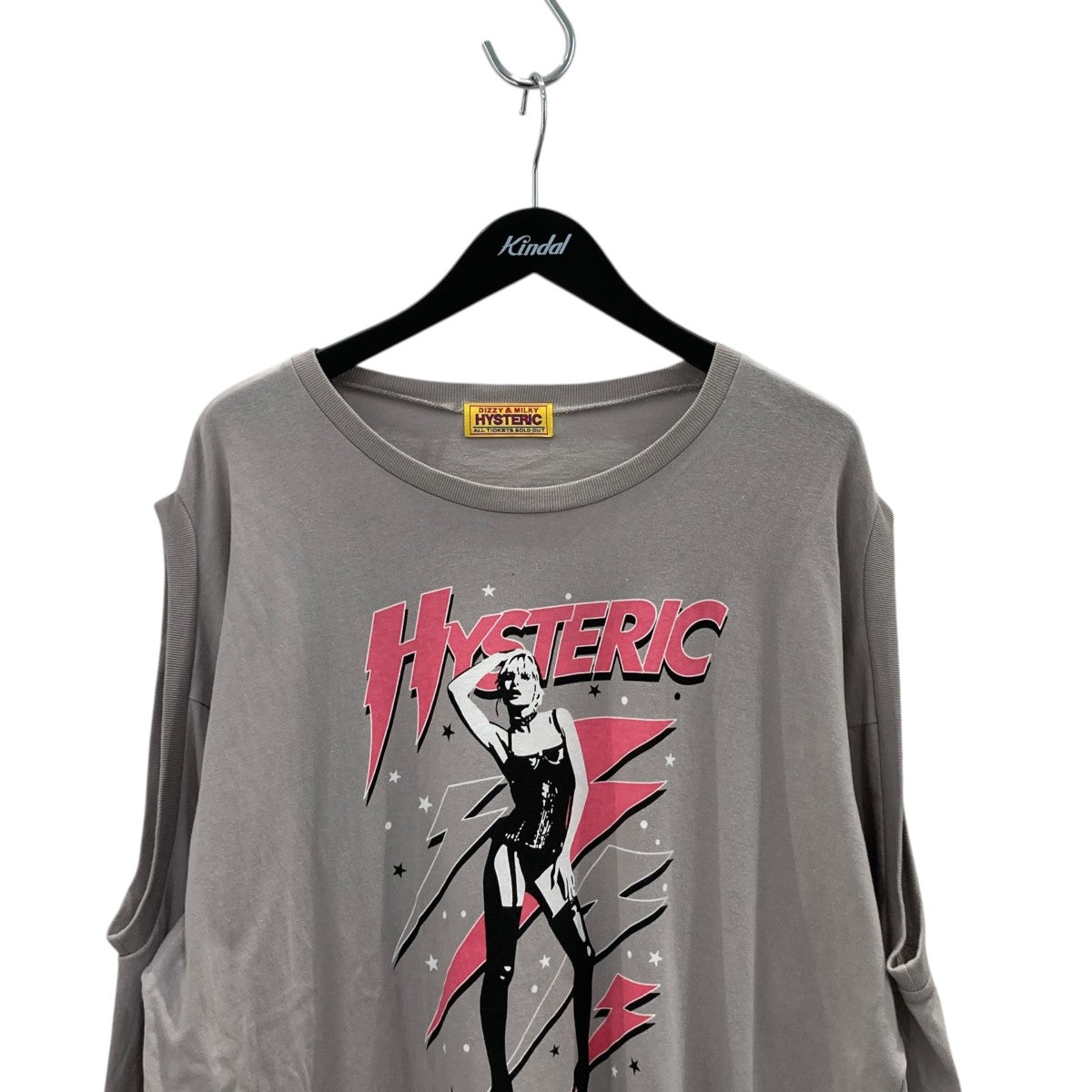 Hysteric Glamour THE PRETTIEST STARS オーバーサイズ長袖Tシャツ01253CL12 古着・中古-2枚目のアイテム画像
