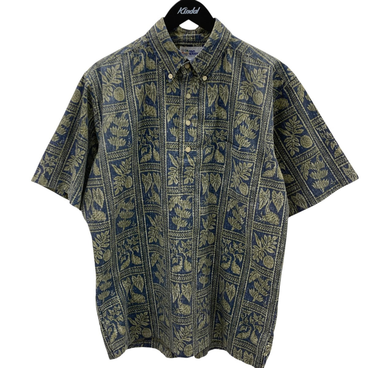 半袖シャツ／総柄シャツ／プルオーバーシャツ