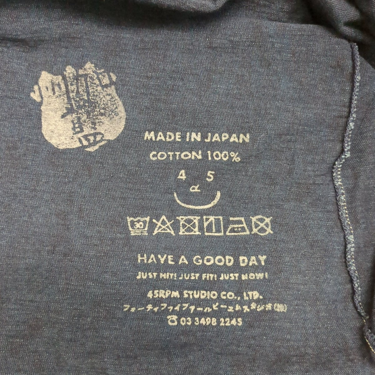 アゲハ刺繍ロゴプリント908TシャツTシャツ
