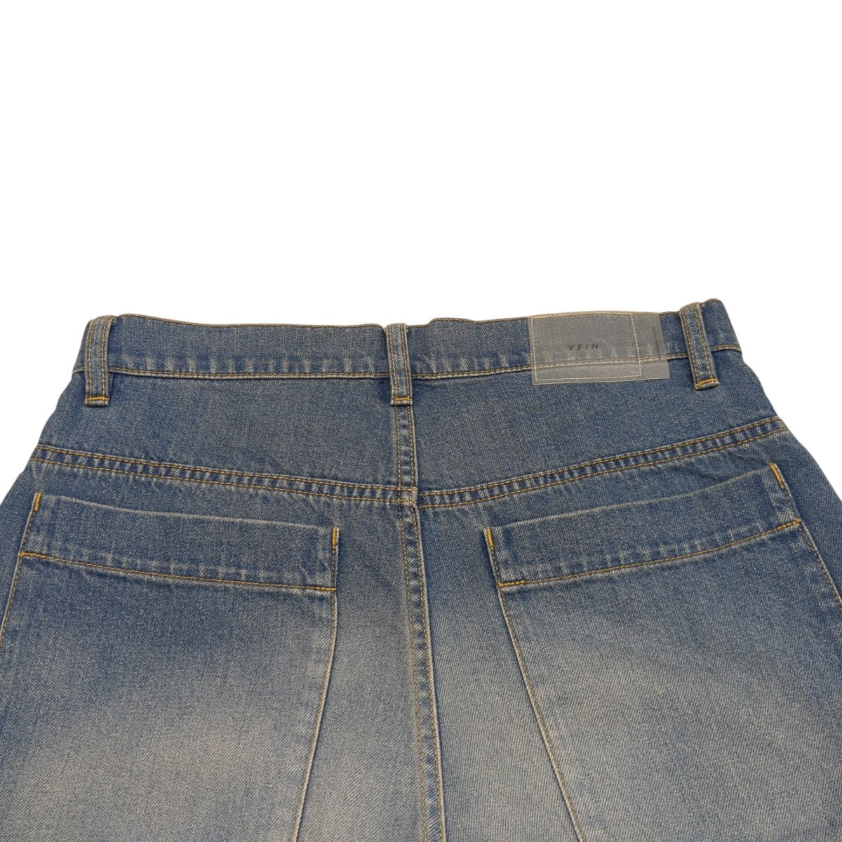 11OZ デニム カットオフ バギートラウザーズデニムパンツVP42-303