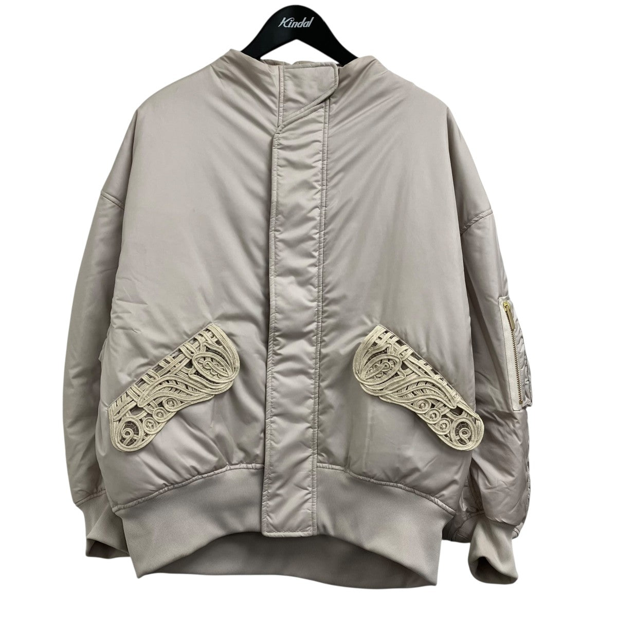 25SSCording Embroidery Collarless Flight JacketダウンジャケットMM25SS-JK011