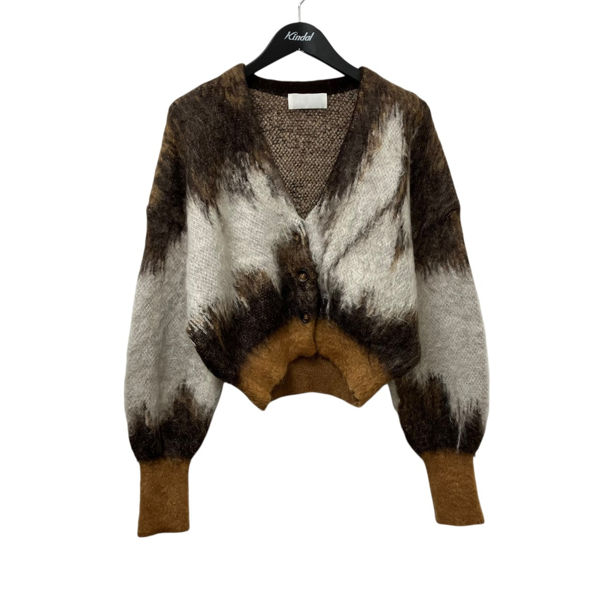 24AWDrip Glaze Pattern Mohair Knitted CardiganカーディガンMM24FW-KN065