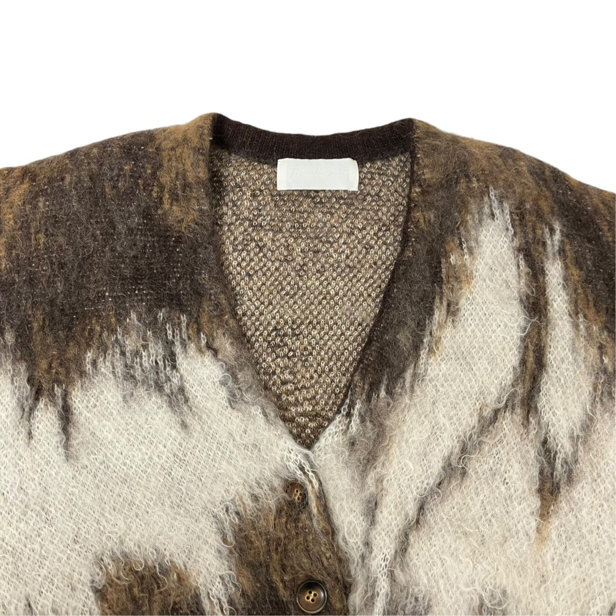 24AWDrip Glaze Pattern Mohair Knitted CardiganカーディガンMM24FW-KN065