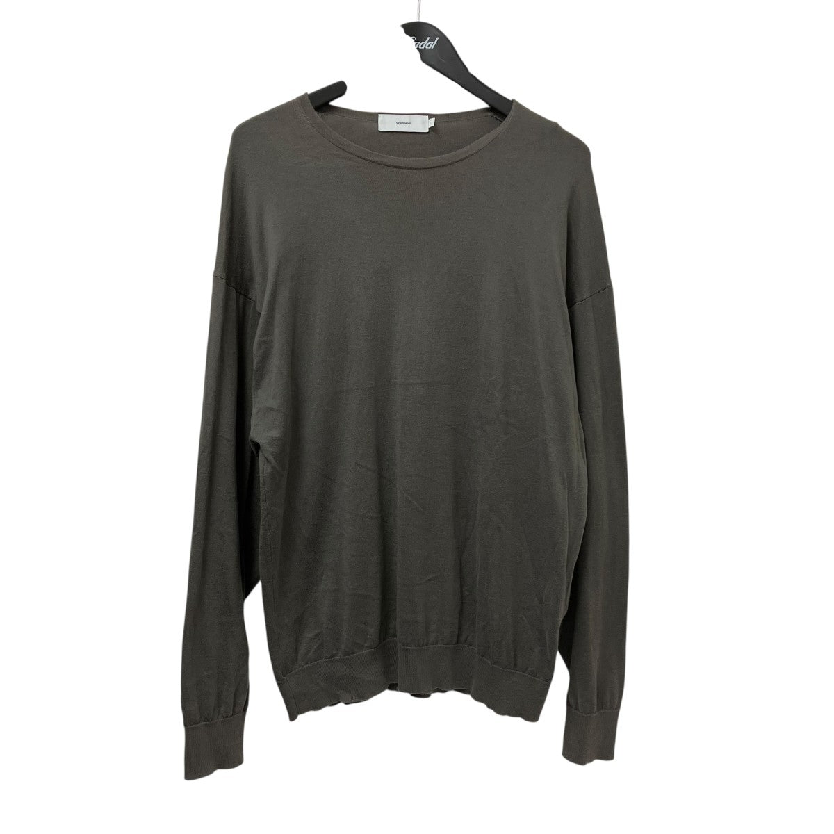 Suvin Cotton L／S Crew Neck KnitニットGU241-80192B
