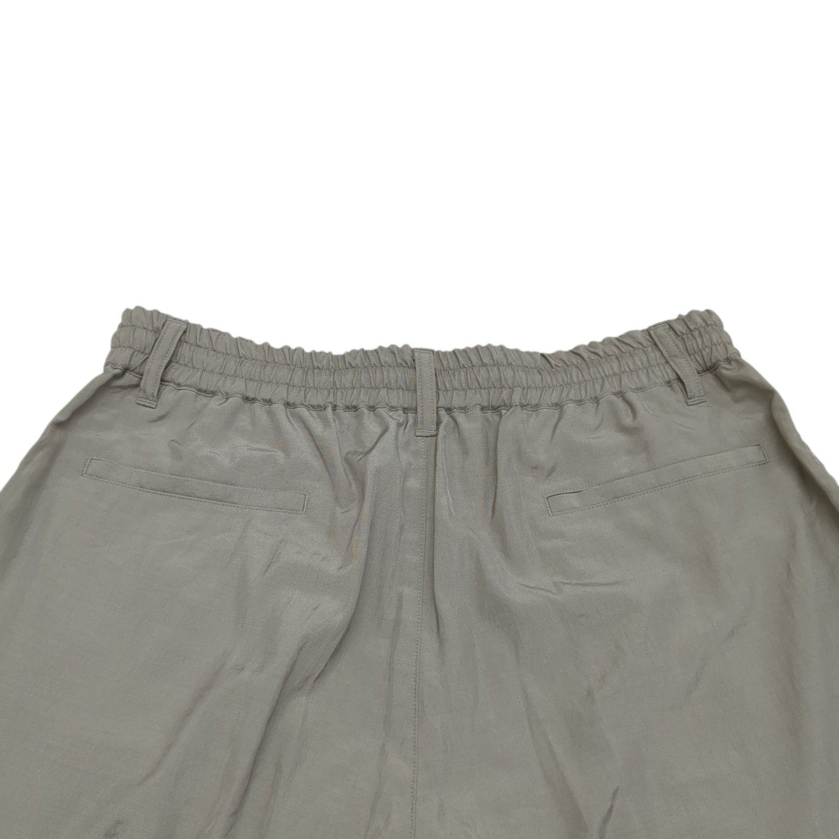 シルクナイロン製2プリーツイージーパンツパンツYK26SS01177P