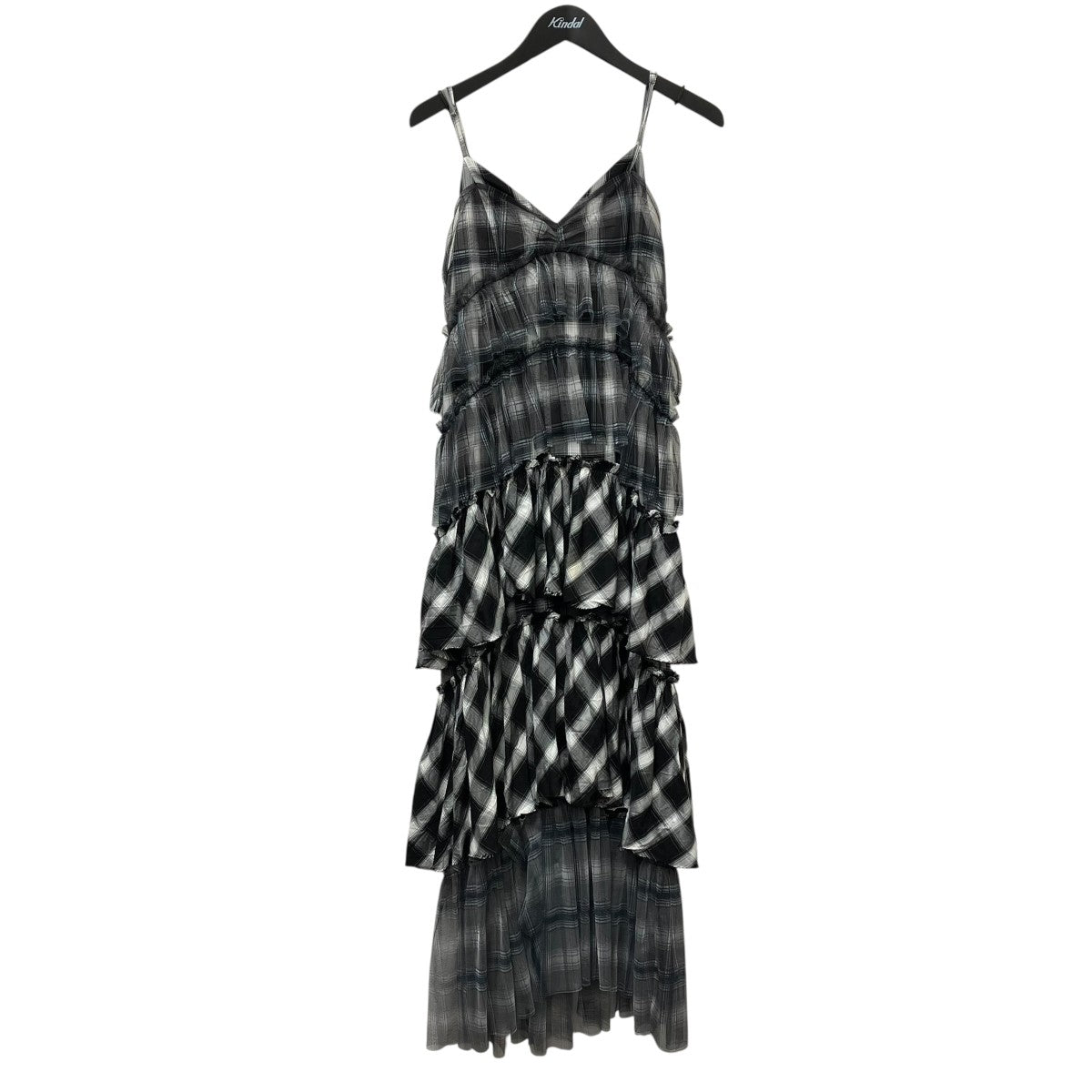 Plaid Tiered Dressチェックノースリーブ・キャミソールワンピース21251266006