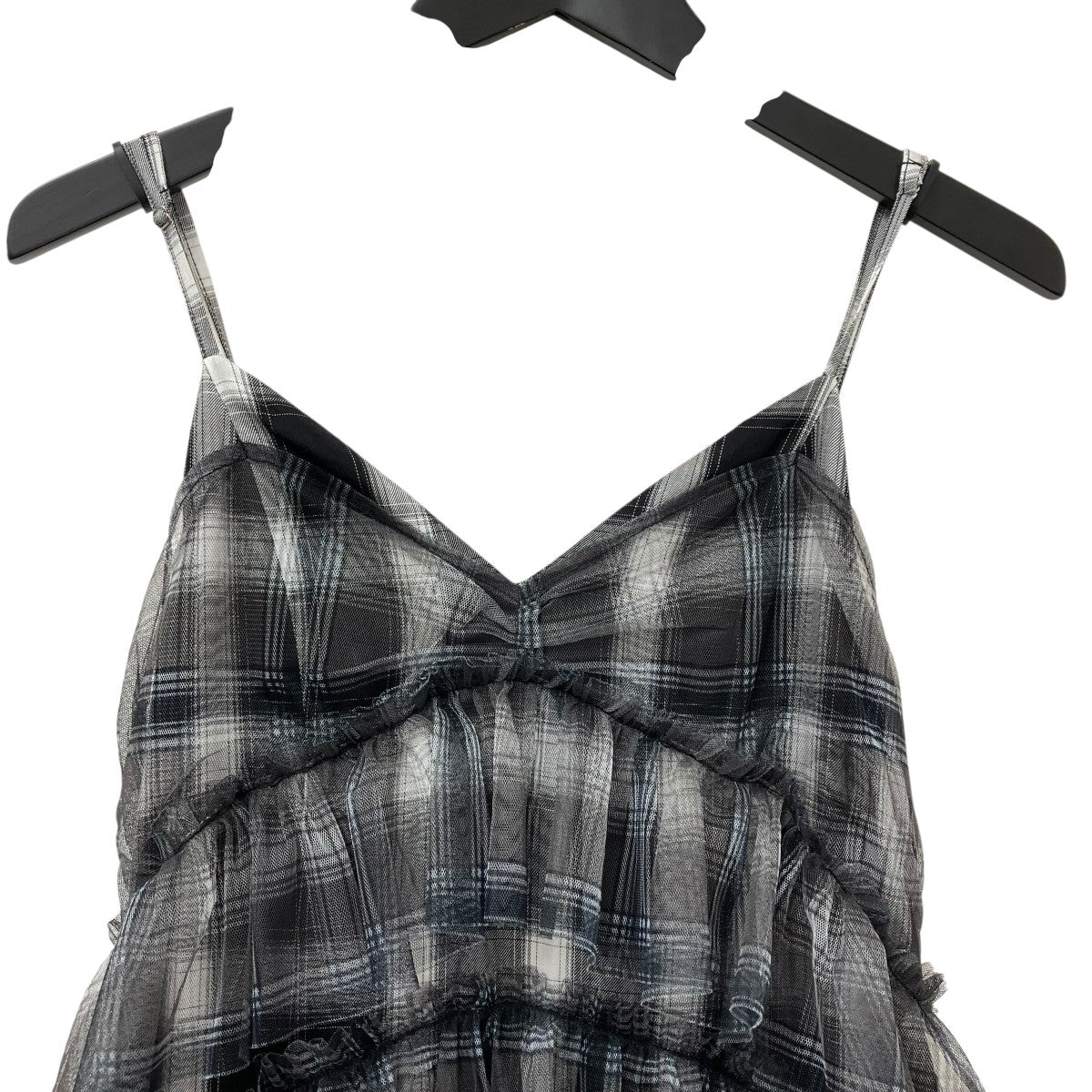 Plaid Tiered Dressチェックノースリーブ・キャミソールワンピース21251266006