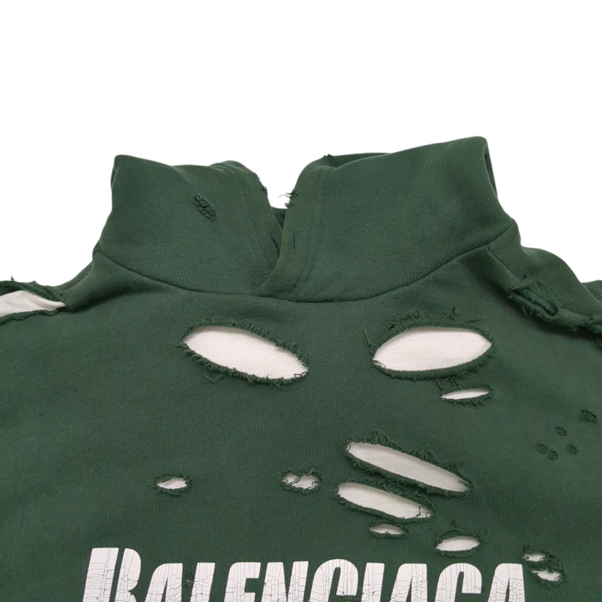 BALENCIAGA(バレンシアガ) CAPS Destroyed Logo Hoodieパーカー659403
