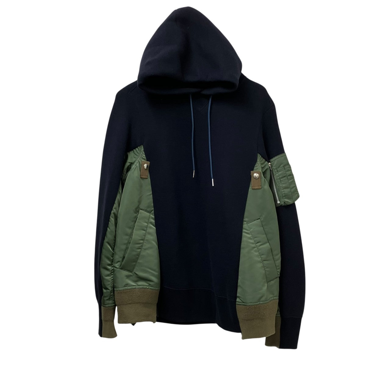 sacai SPONGE SWEAT MA-1 HOODIEパーカーSCM-033 古着・中古-1枚目のアイテム画像