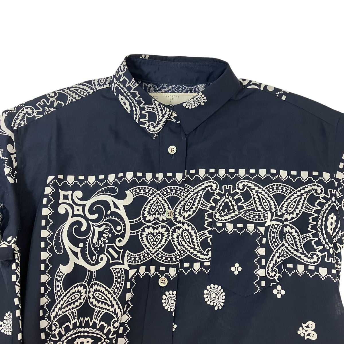 sacai(サカイ) 半袖シャツ16-02796 16-02796 ネイビー サイズ 1