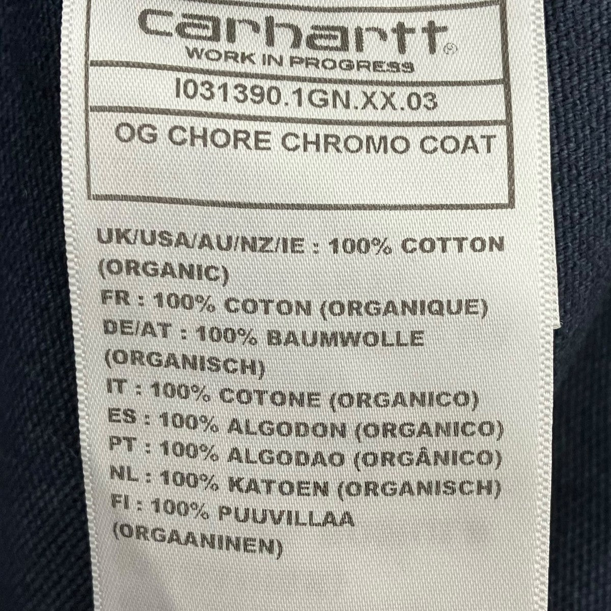 OG Chore Chromo CoatカバーオールI031390.1GN.XX.03