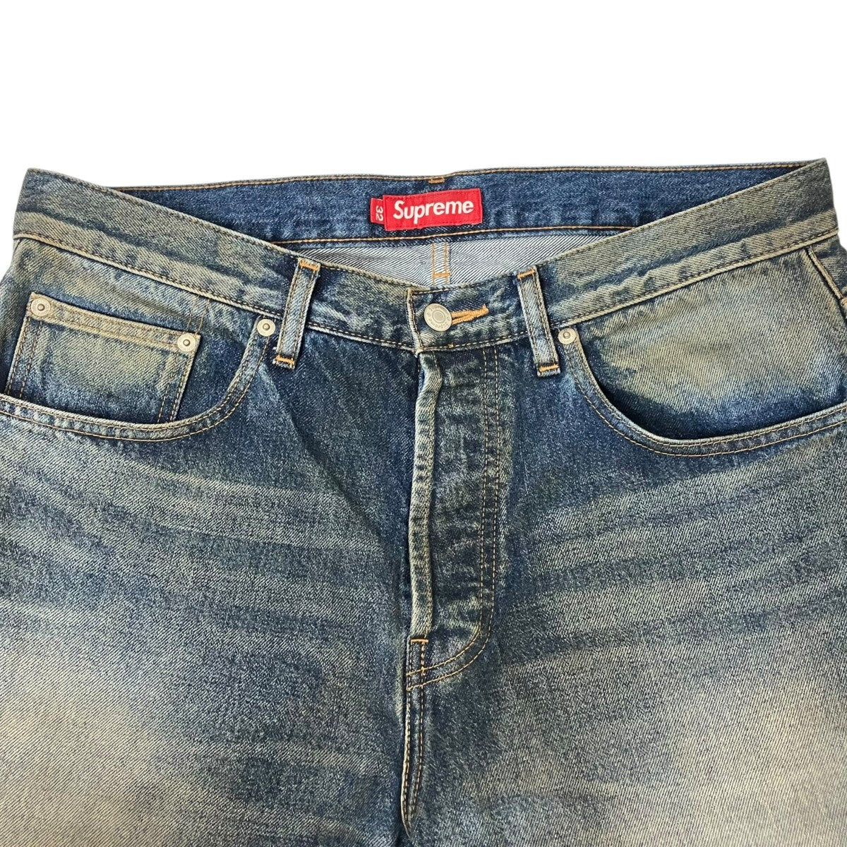 DISTRESSED LOOSE FITデニムパンツ
