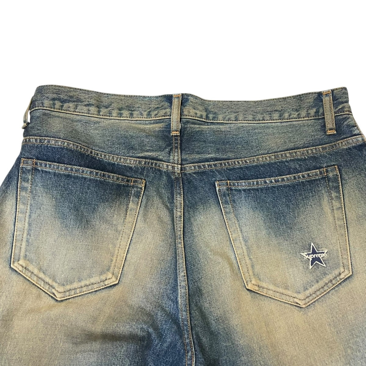 DISTRESSED LOOSE FITデニムパンツ