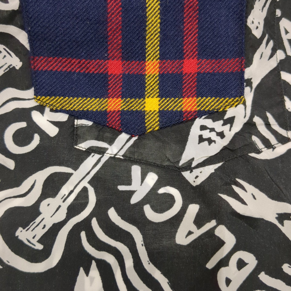 総柄シャツ1E-B018