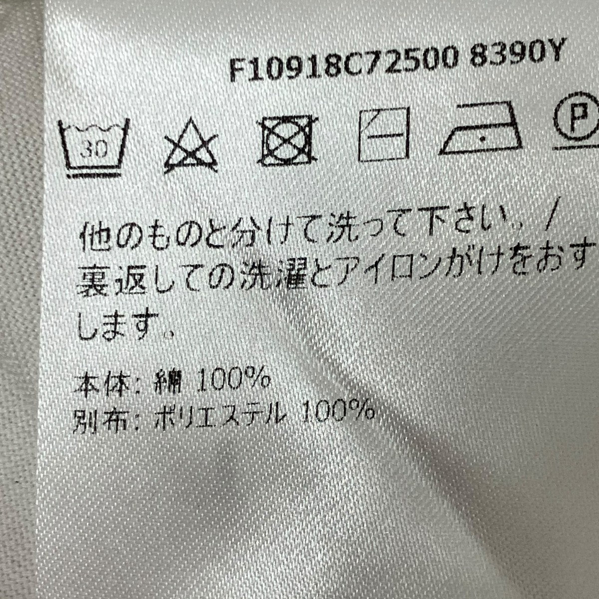 半袖TシャツF10918C72500