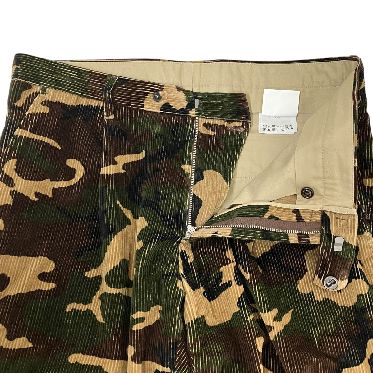 MONCLER カモフラージュ柄コーデュロイパンツD20911101240 古着・中古-4枚目のアイテム画像