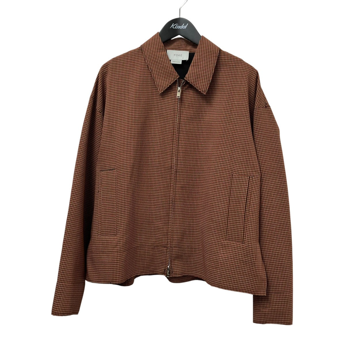 20SSCUT-OFF DRIZZER JACKETチェックジップアップジャケットYK20SS0087B