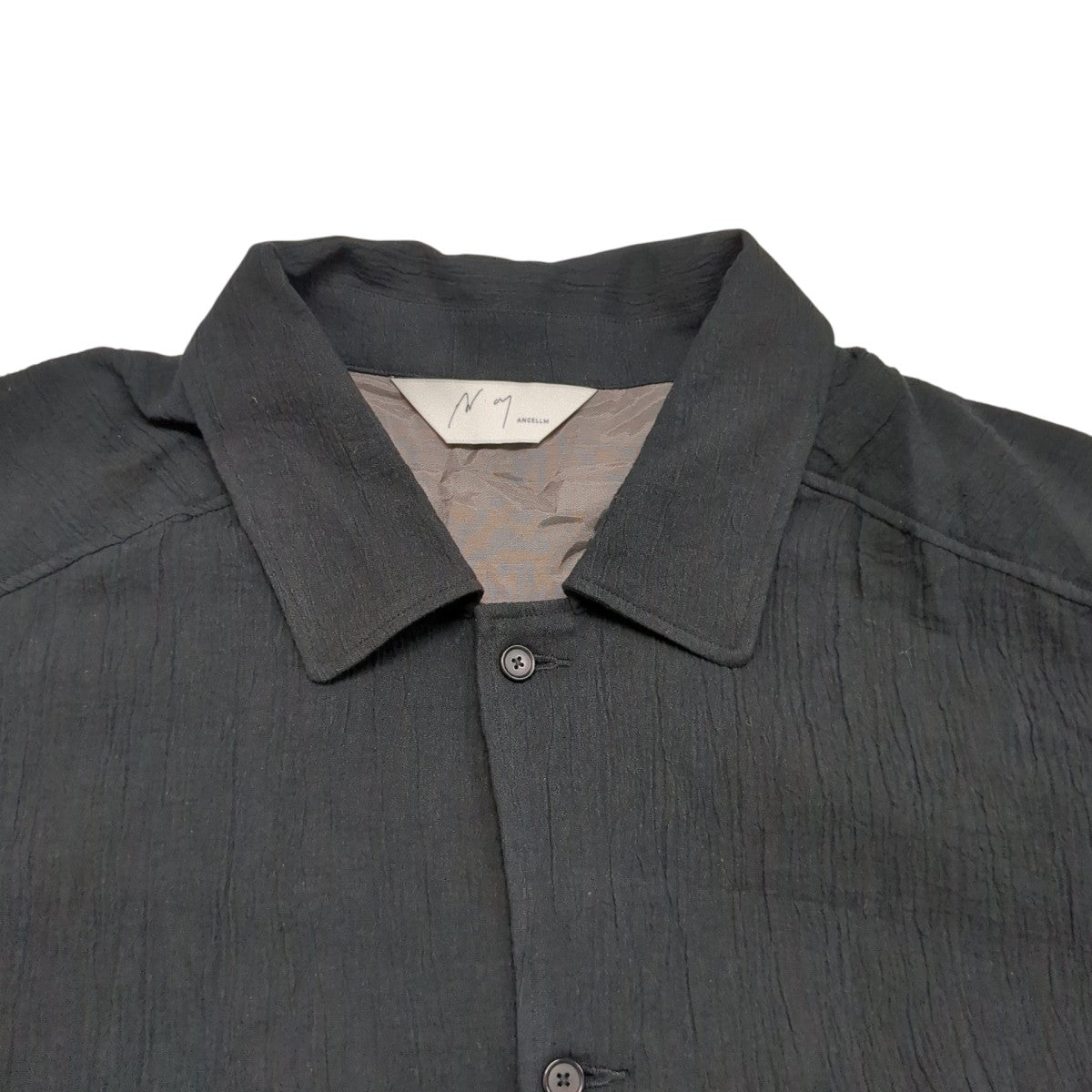 ANCELLM CREPE SHIRT JACKETシャツANC-SH92 古着・中古-3枚目のアイテム画像