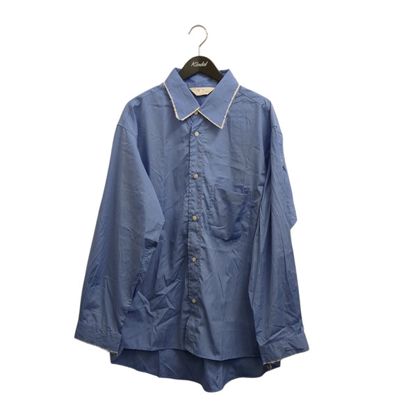 ANCELLM(アンセルム) HIGH-COUNT FRAYED OVER SHIRTシャツANC-SH83 ANC