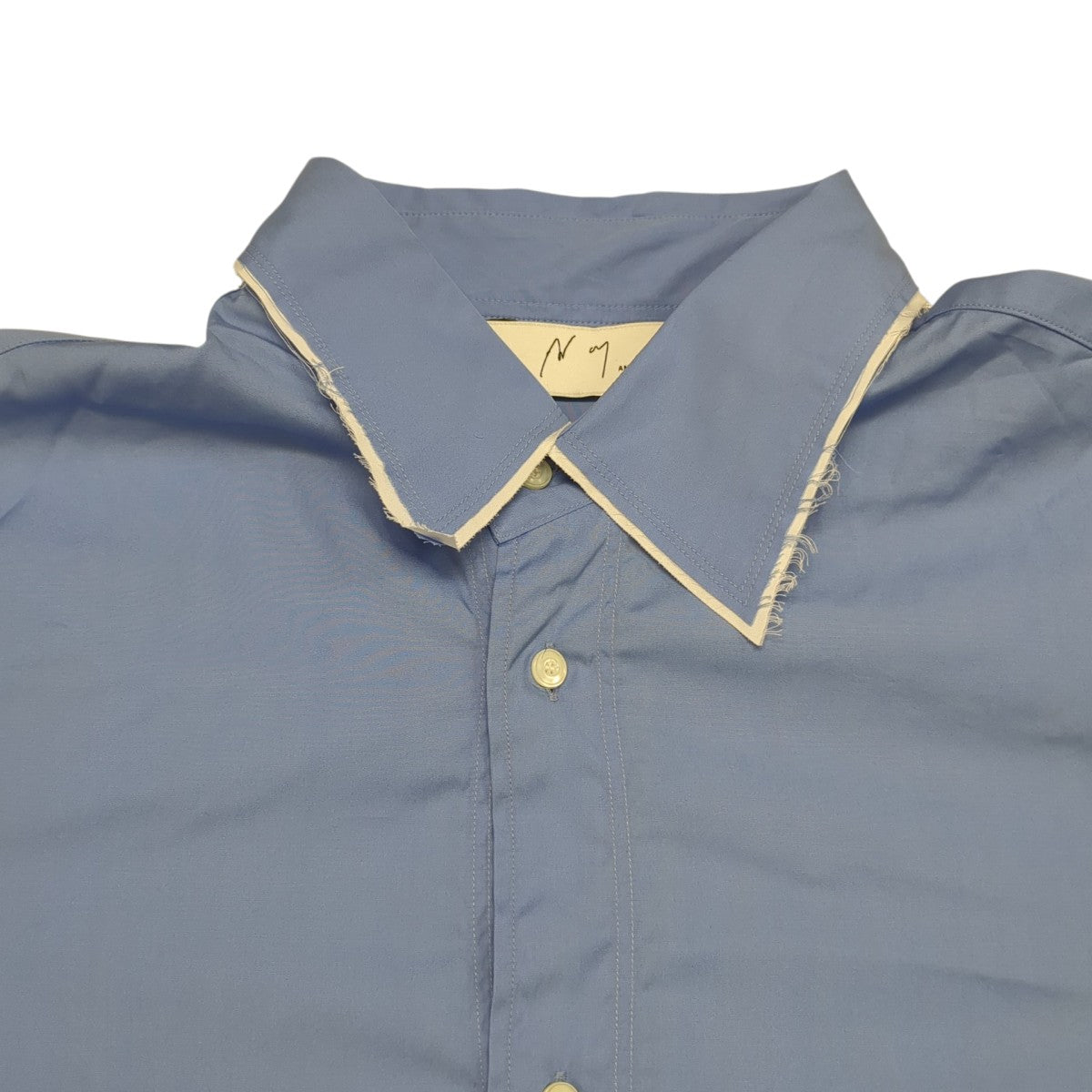 HIGH-COUNT FRAYED OVER SHIRTシャツANC-SH83