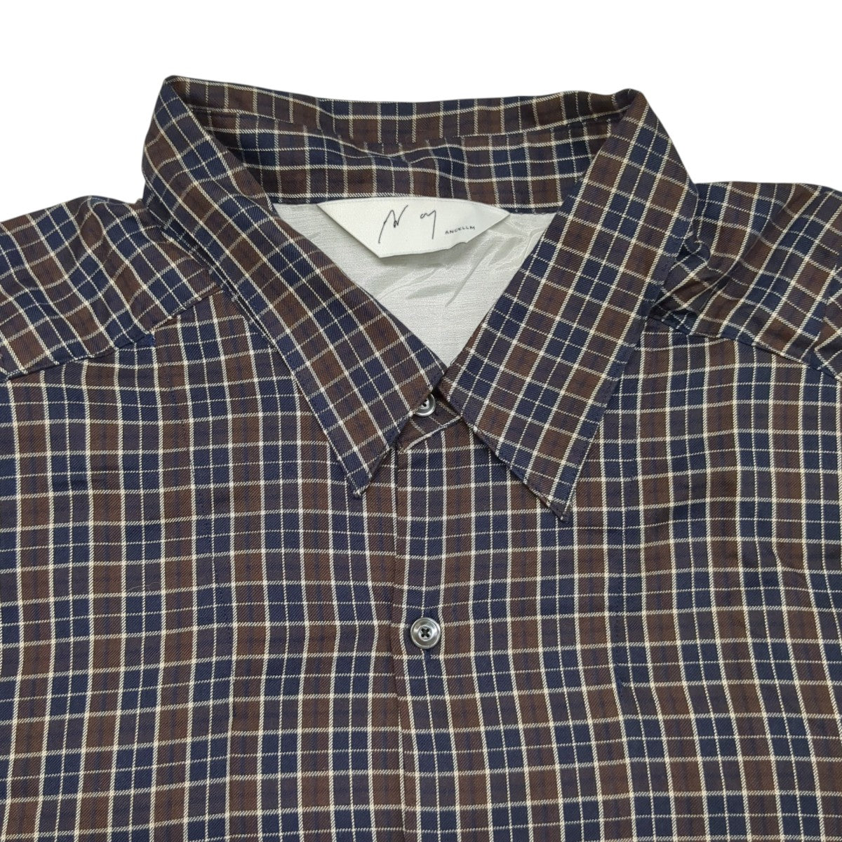 26SSシャツANC-SH96 BOW-TIE CHECK SHIRT
