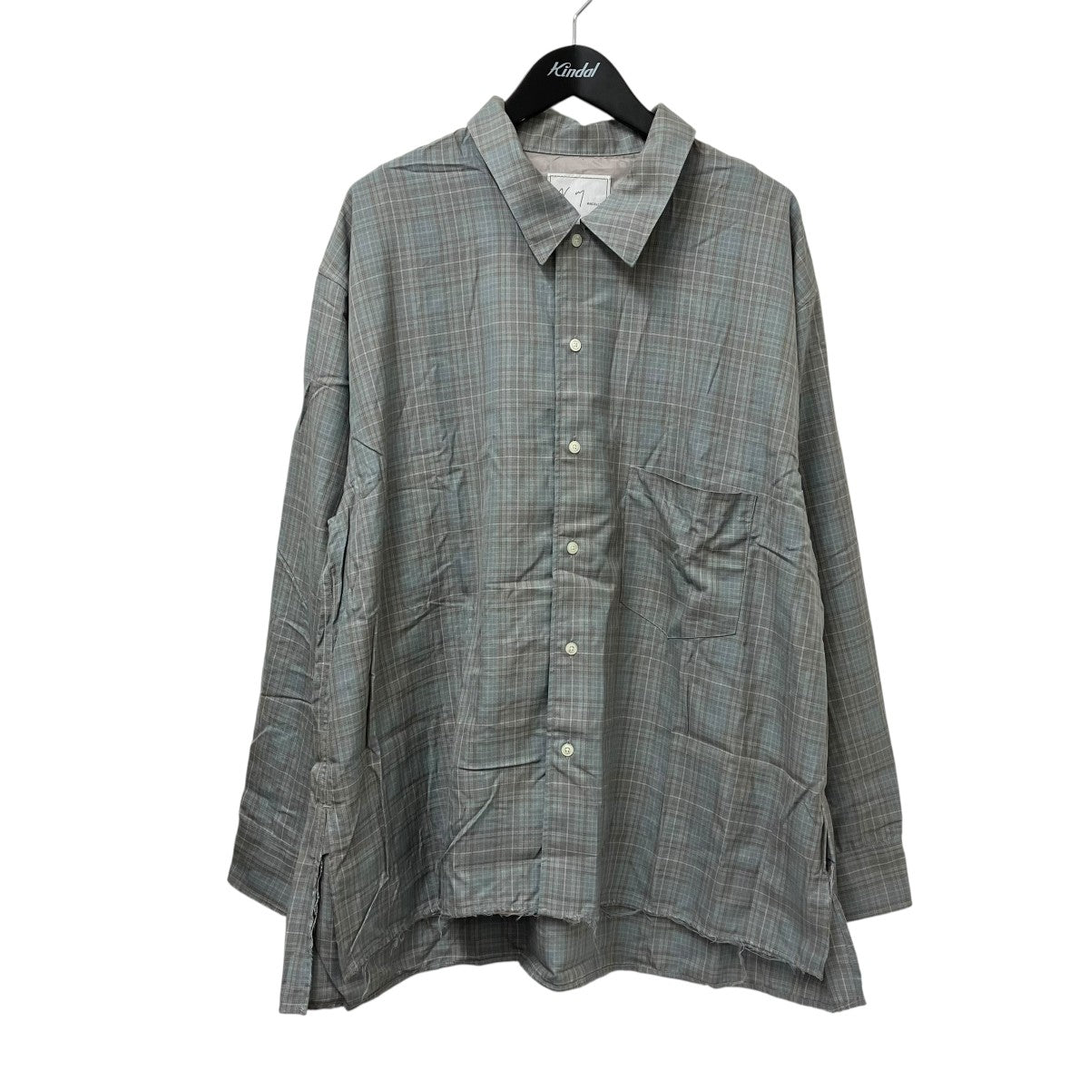 ANCELLM AGING RAYON CHECK SHIRTシャツANC-SH80 古着・中古-1枚目のアイテム画像