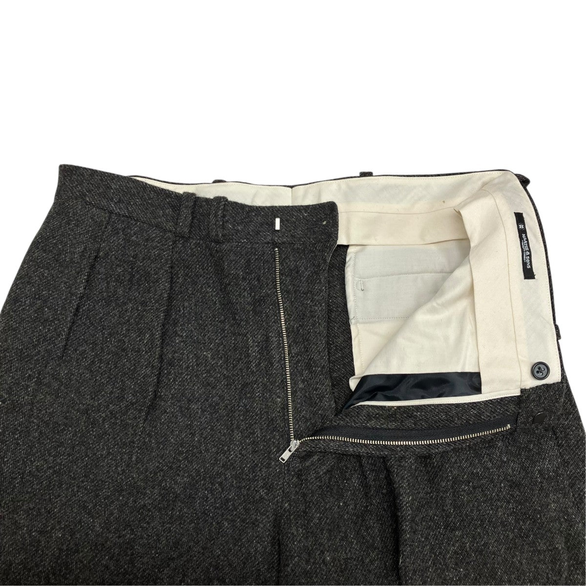 MAATEE＆SONS パンツMT5303-0214D JEFFERLY TWEED 2PLEATS TROUSER 古着・中古-4枚目のアイテム画像