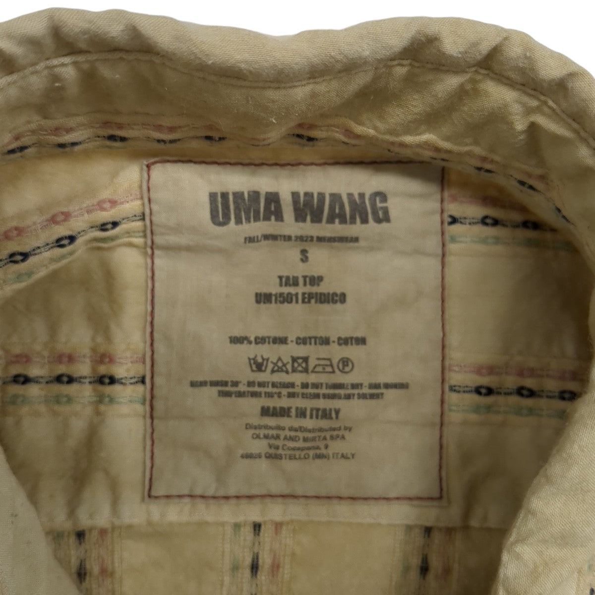 UMA WANG シャツ 古着・中古-7枚目のアイテム画像