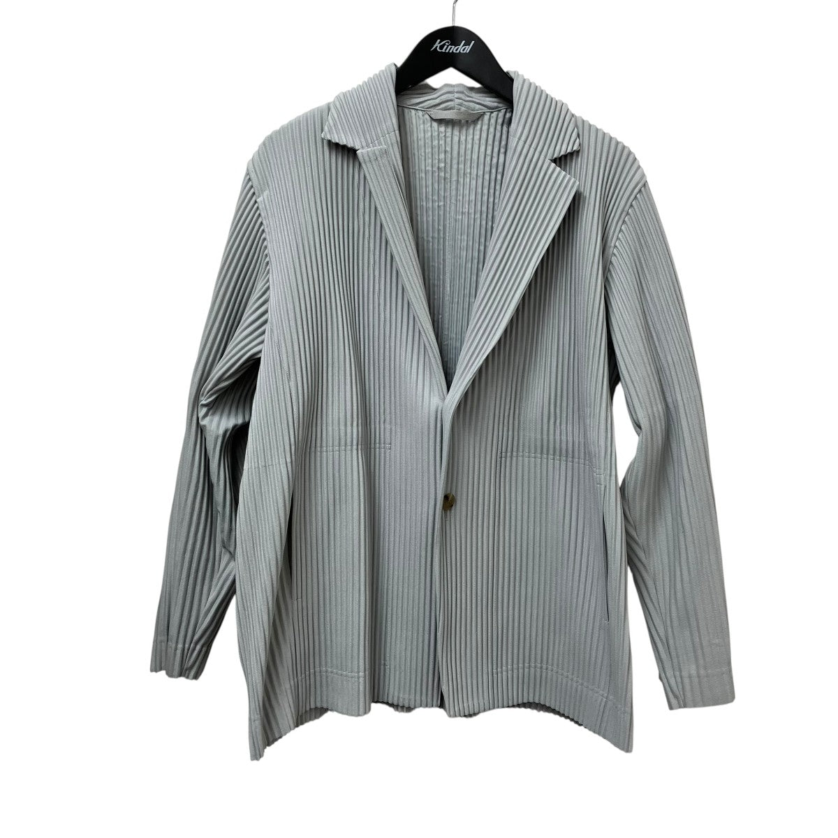 HOMME PLISSE ISSEY MIYAKE プリーツテーラードジャケットHP55JD401 古着・中古-1枚目のアイテム画像