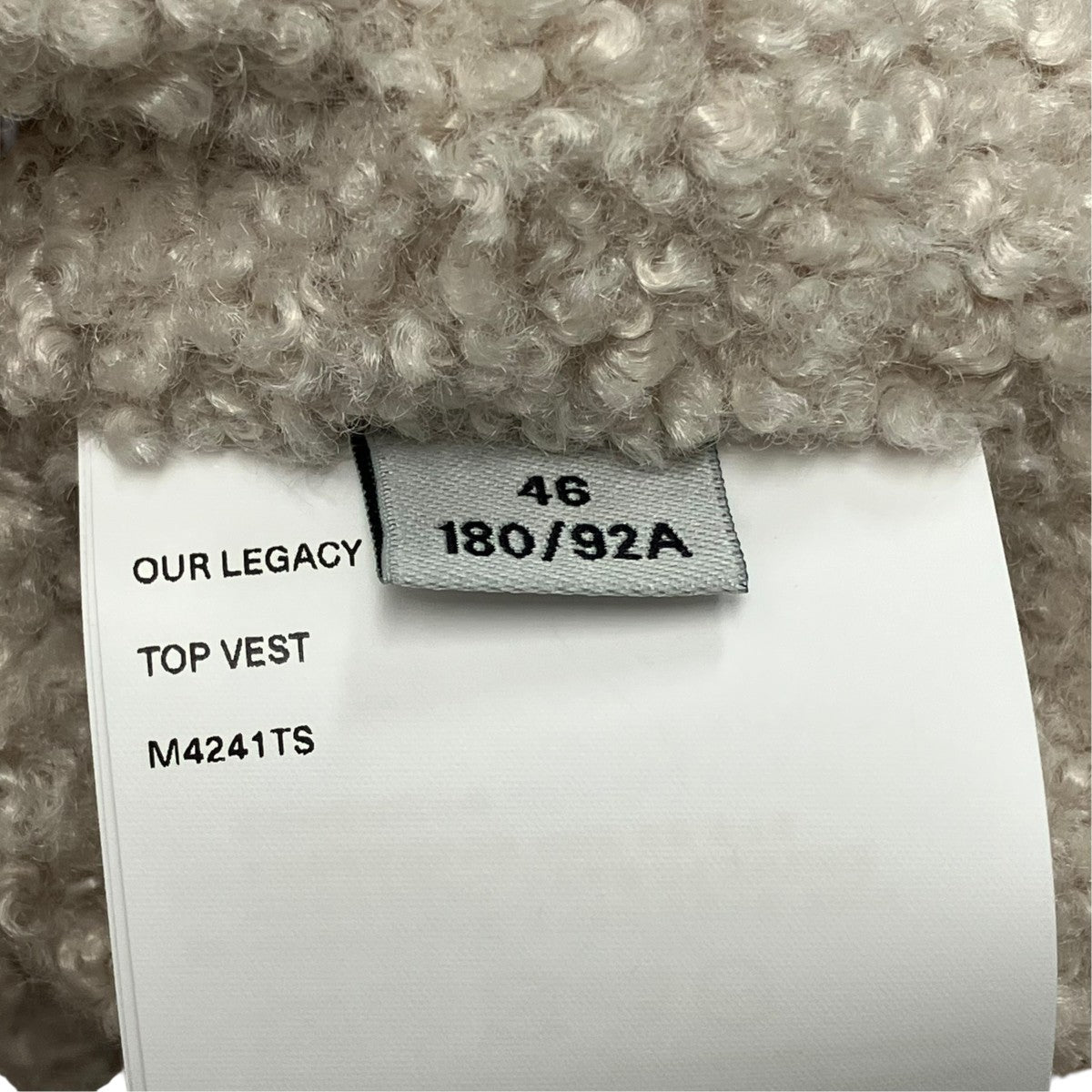 OUR LEGACY ベストM4241TS TOP VEST 古着・中古-4枚目のアイテム画像