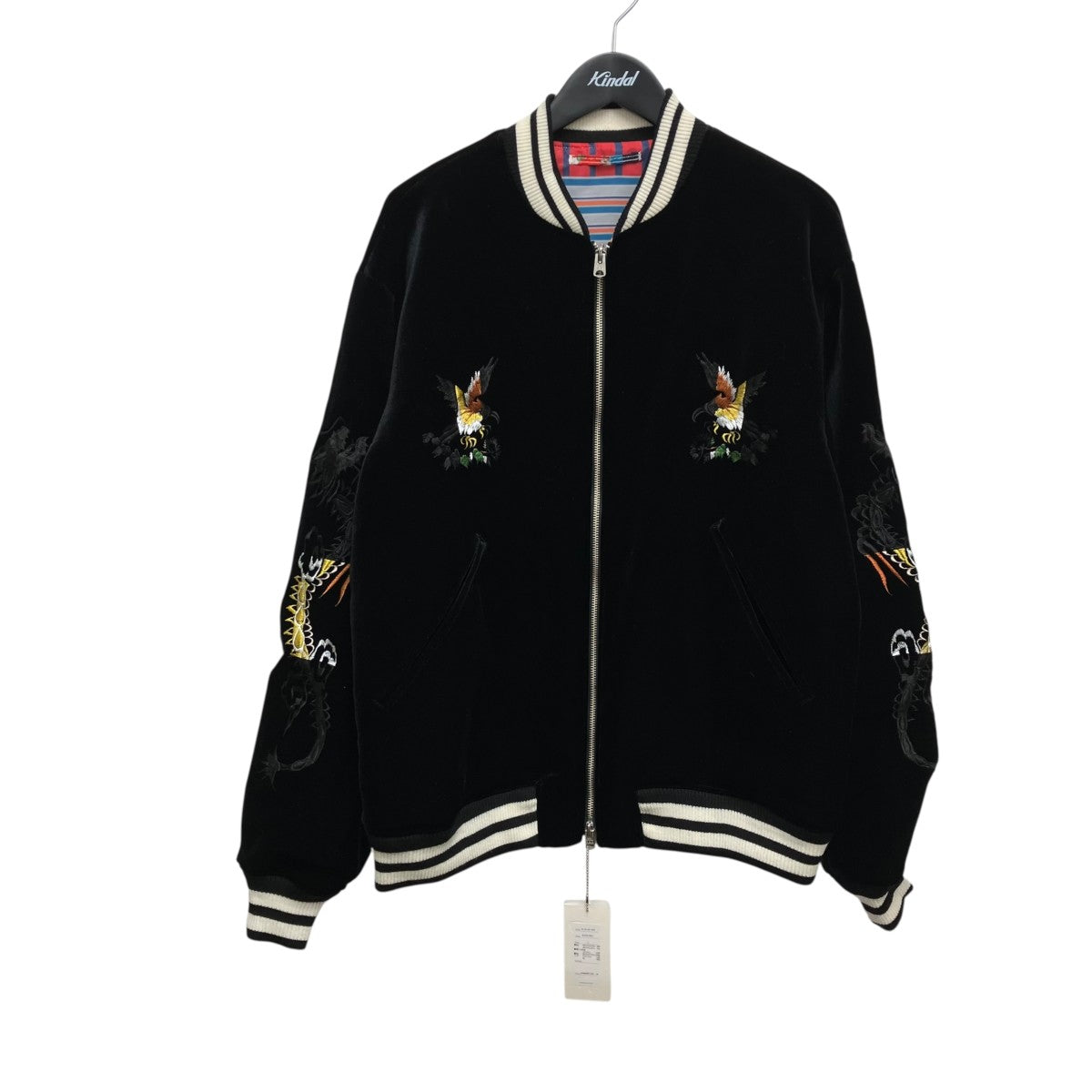 SEVESKIG スカジャンJK-SV-HA-1010 VELVET EMBROIDERY SOUVENIR JACKET 古着・中古-1枚目のアイテム画像