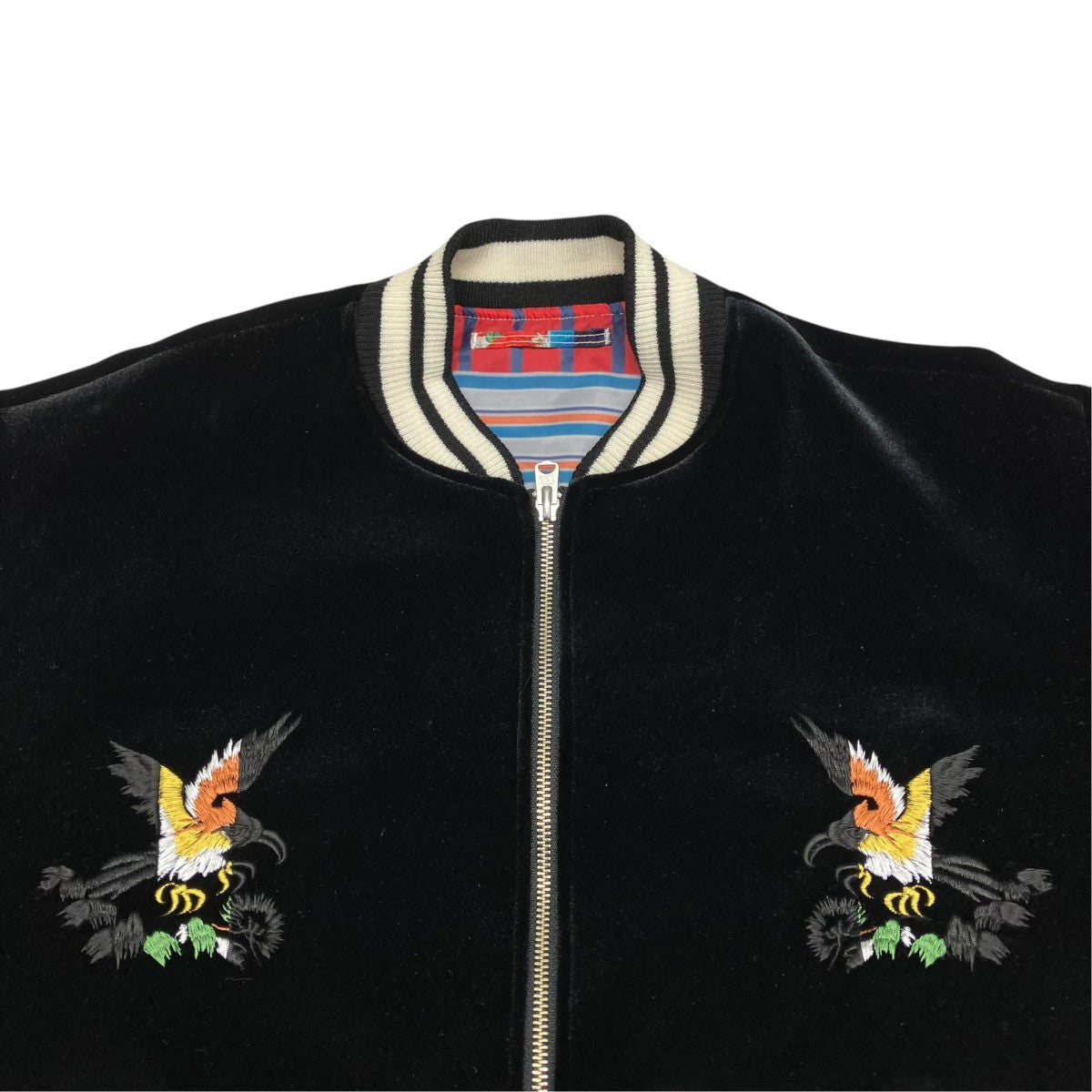 SEVESKIG(セヴシグ) スカジャンJK-SV-HA-1010 VELVET EMBROIDERY