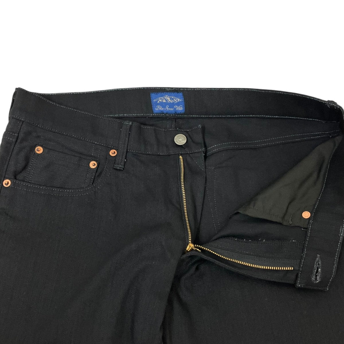 Blue Snow White ストレッチブラックジーンズBSW-1496 古着・中古-4枚目のアイテム画像