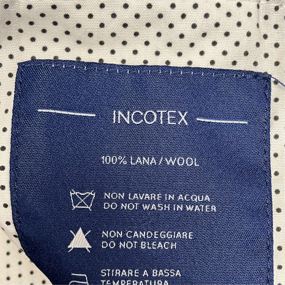 INCOTEX チェック ノープリーツ パンツスラックス1GWT30 古着・中古-8枚目のアイテム画像