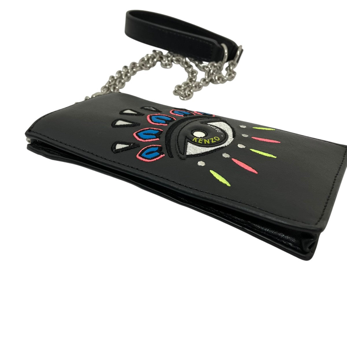 Eye Leather Phone Case With Chainスマホショルダー