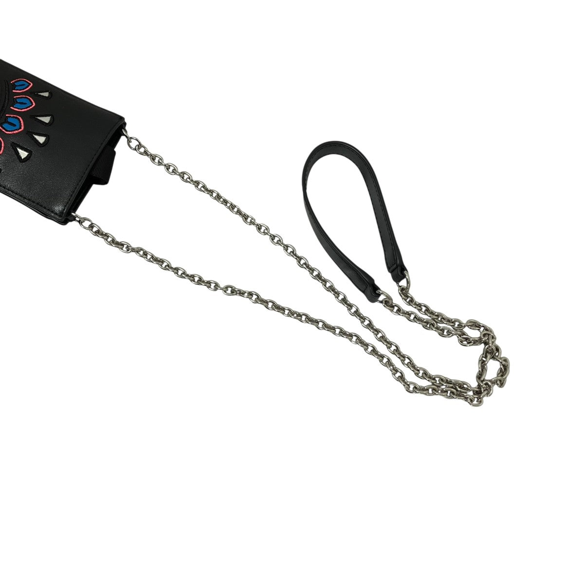 Eye Leather Phone Case With Chainスマホショルダー