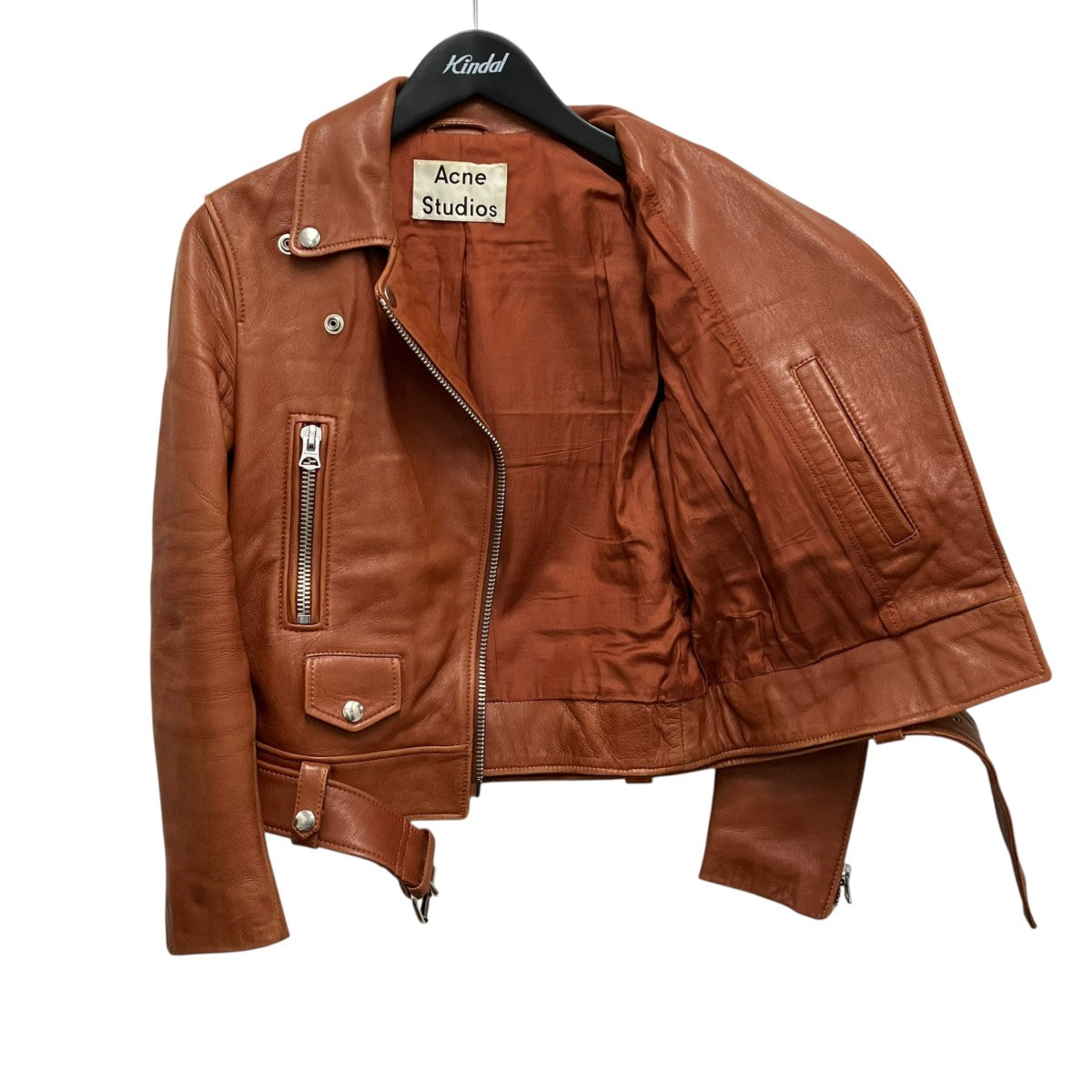 ACNE STUDIOS レザーライダースジャケット 古着・中古-2枚目のアイテム画像