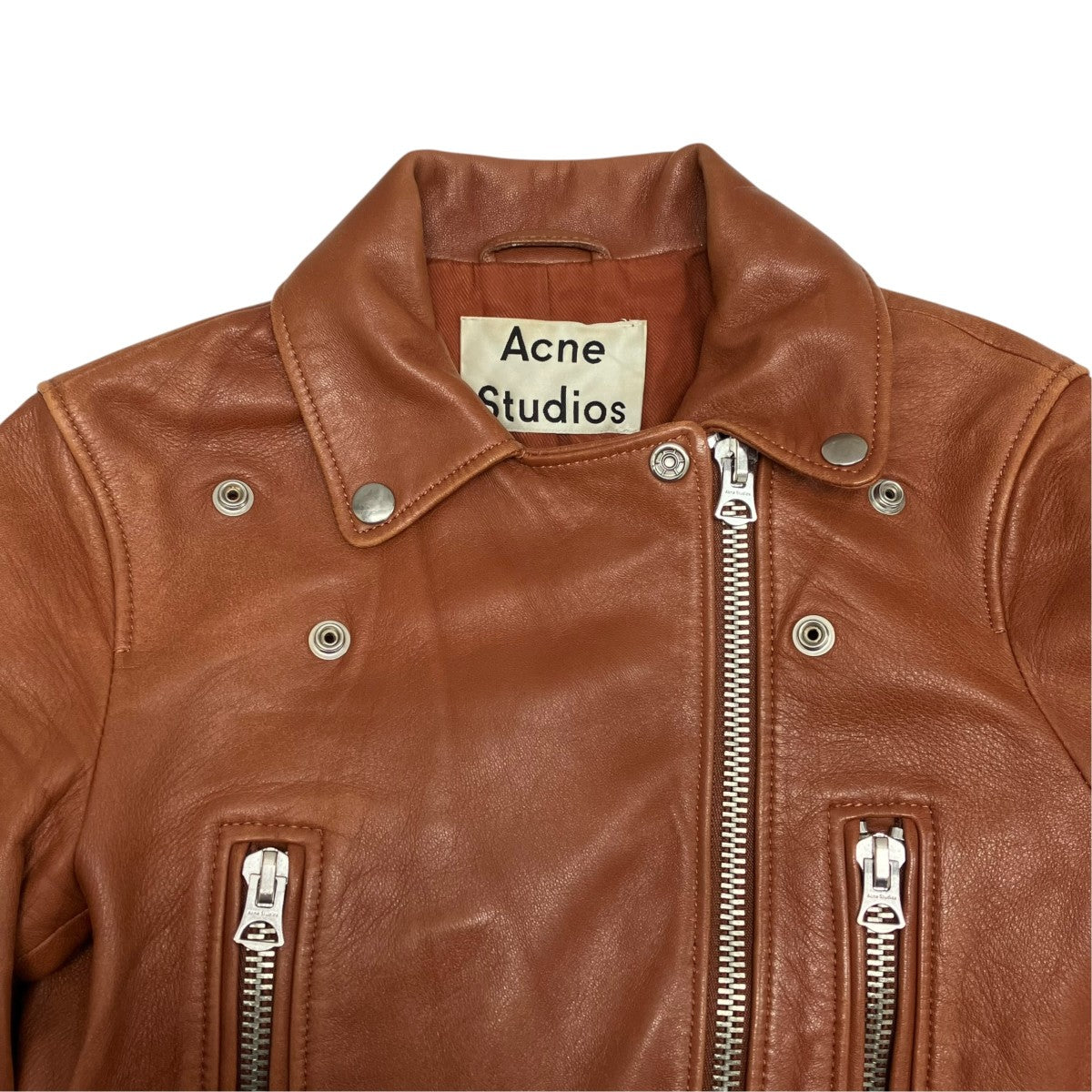 ACNE STUDIOS レザーライダースジャケット 古着・中古-4枚目のアイテム画像
