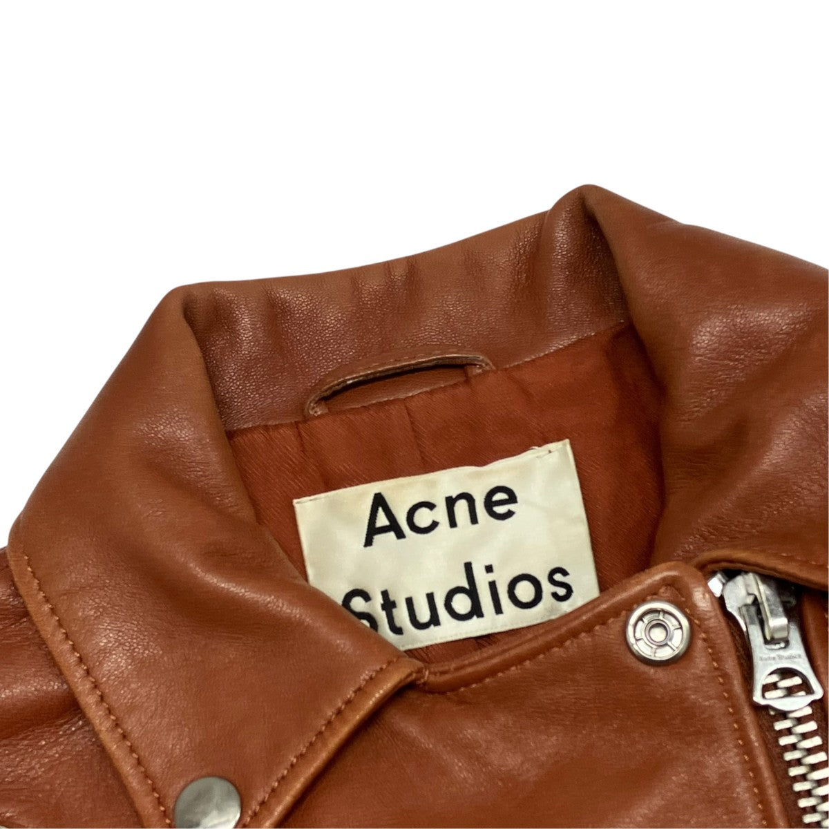 ACNE STUDIOS レザーライダースジャケット 古着・中古-7枚目のアイテム画像