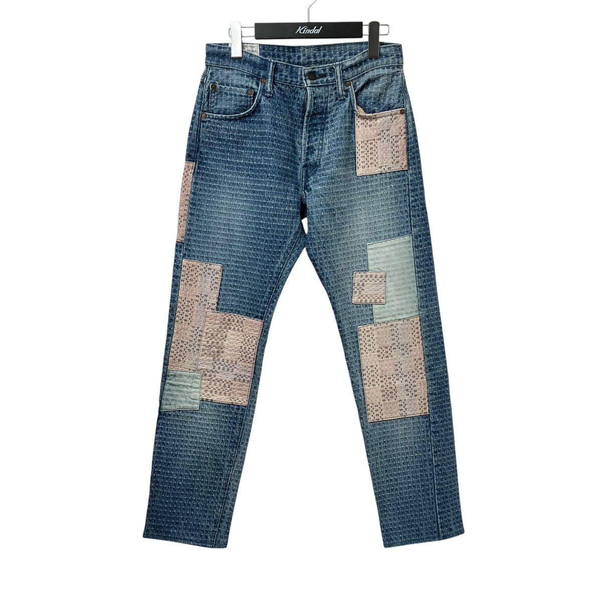 STUDIO D’ARTISAN＆SA SASHIKO DENIMデニムパンツD1855U 古着・中古-1枚目のアイテム画像
