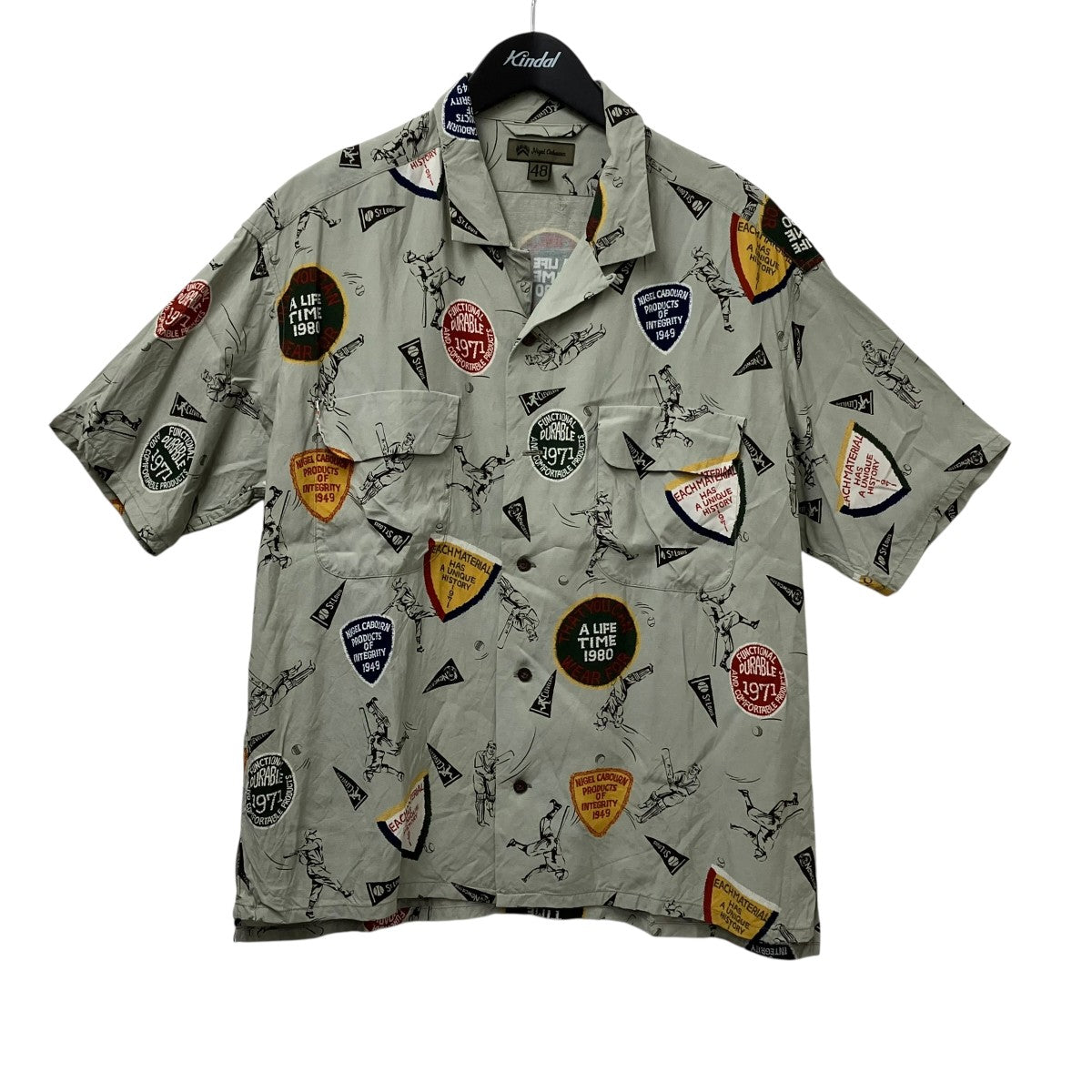 NIGEL CABOURN アロハシャツ8050-00-11203 古着・中古-1枚目のアイテム画像