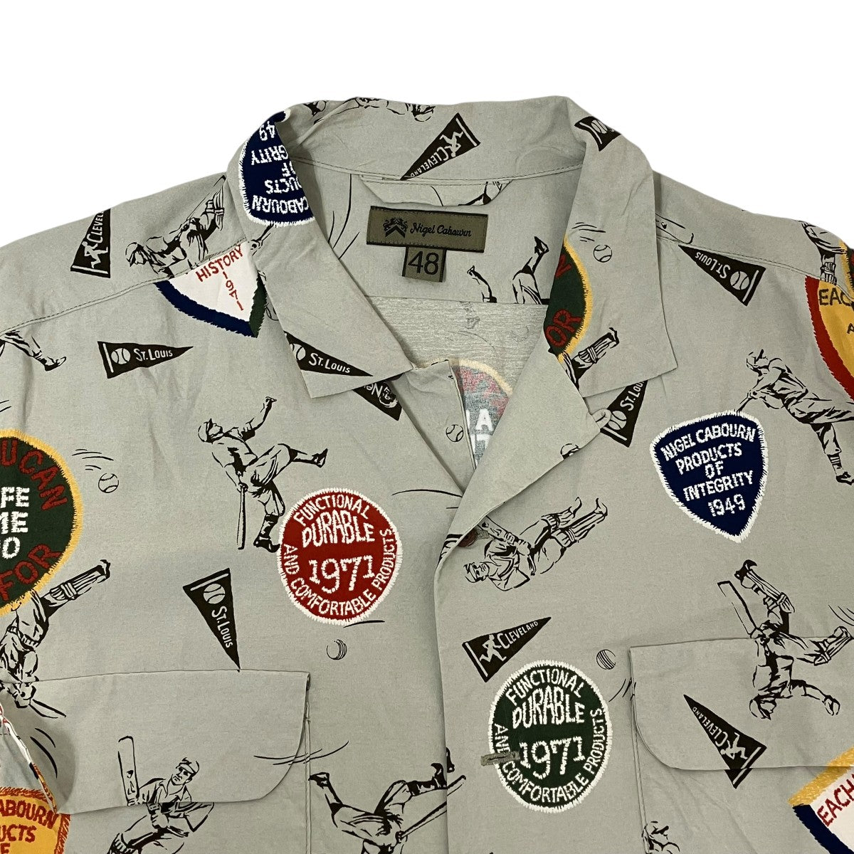 NIGEL CABOURN アロハシャツ8050-00-11203 古着・中古-3枚目のアイテム画像