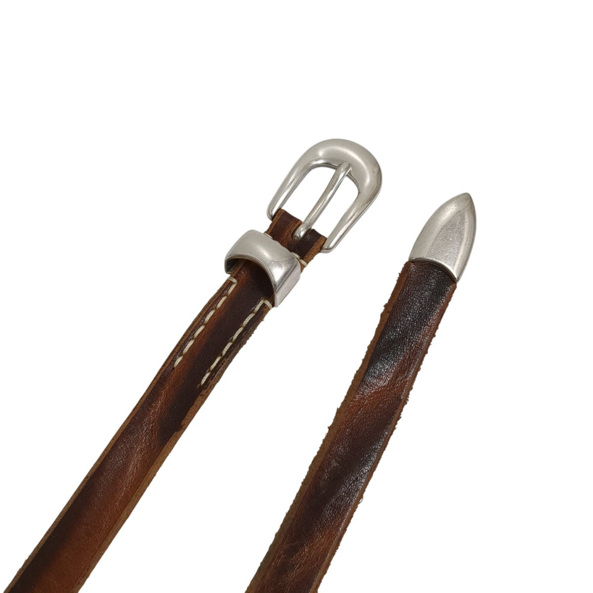 2 CM BELT Brown LetheベルトA2208BBR