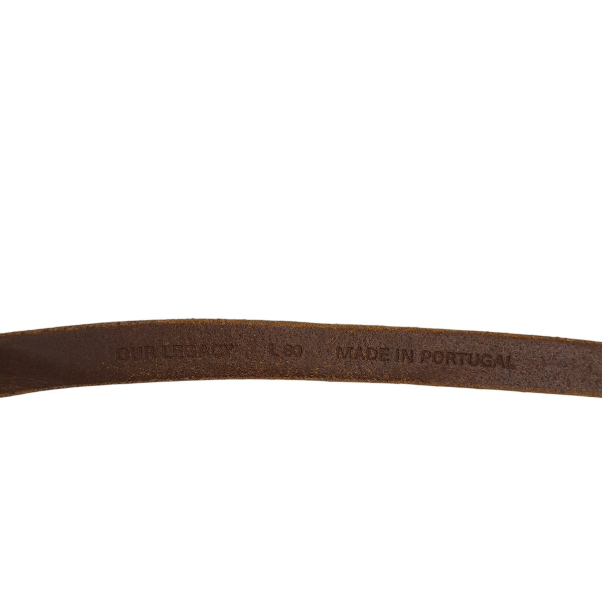 2 CM BELT Brown LetheベルトA2208BBR