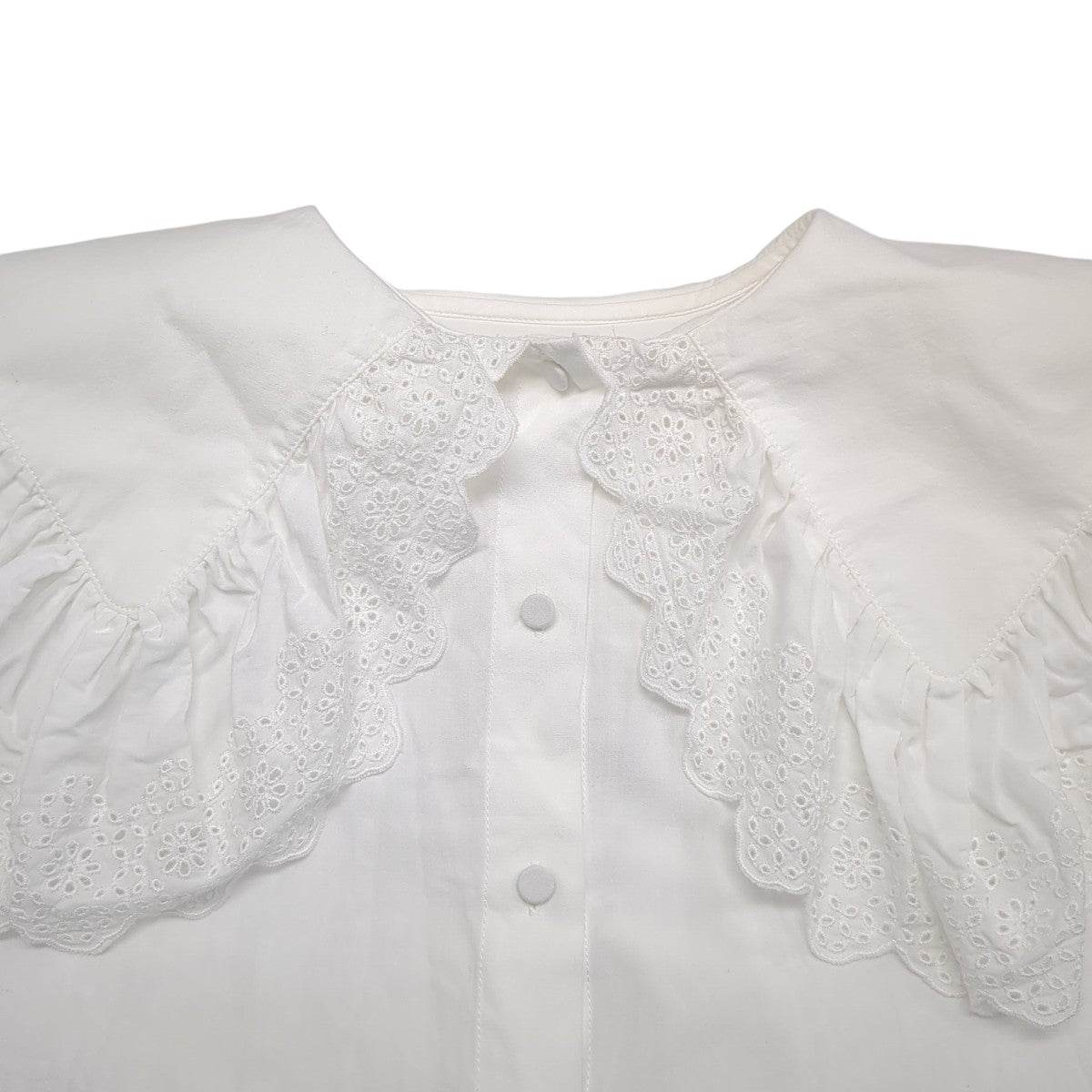 コットンレースカラーブラウス“LACECOLLARBLOUSE”25amsbl02ブラウス25AMSBL02