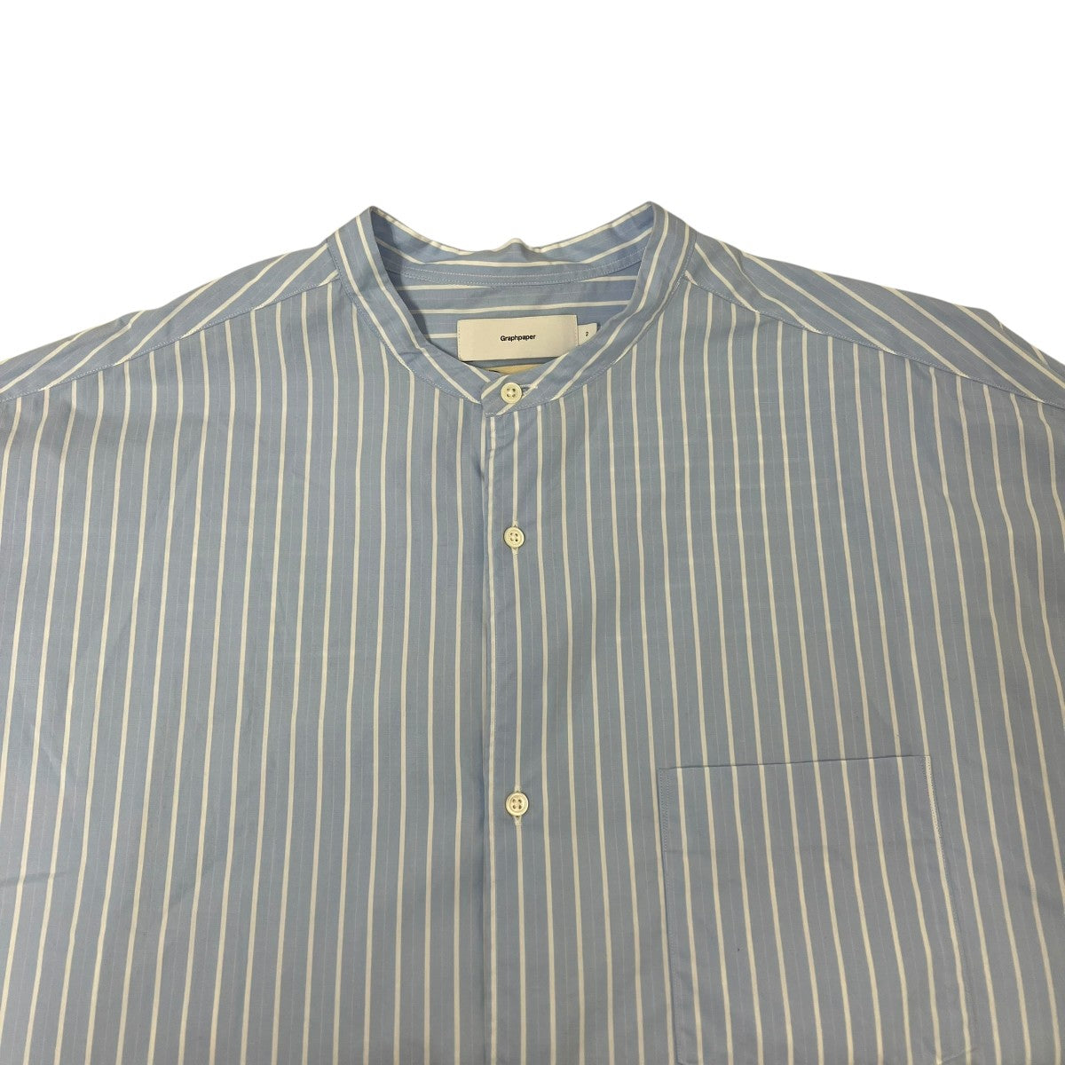 Graphpaper×SIDOGRAS S S Oversized Regular Collar Shirt半袖シャツGM242-50005 古着・中古-3枚目のアイテム画像