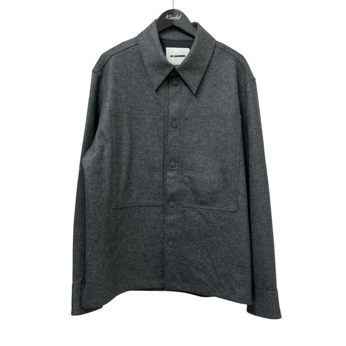 JIL SANDER メルトンウール オーバーシャ??ツJ22DL0258 J40045 古着・中古-1枚目のアイテム画像