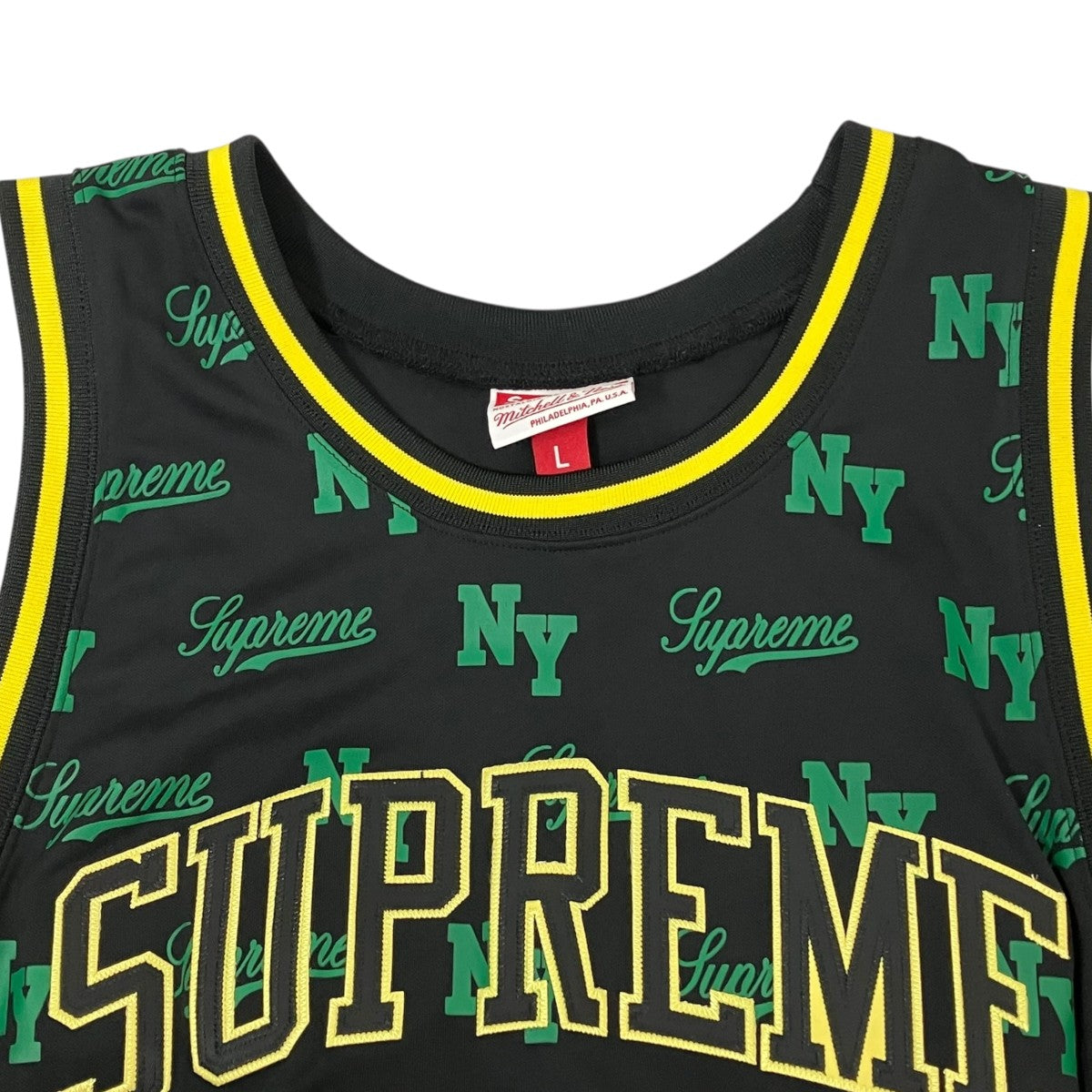 Supreme×MITCHELL ＆ NESS Monogram Basketball Jerseyタンクトップ 古着・中古-3枚目のアイテム画像