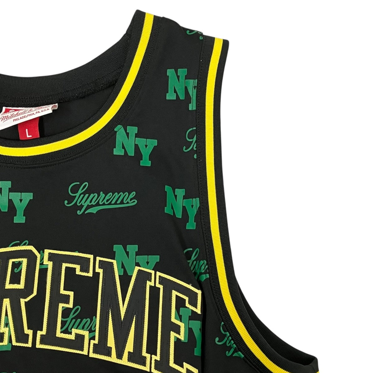 Supreme×MITCHELL ＆ NESS Monogram Basketball Jerseyタンクトップ 古着・中古-5枚目のアイテム画像